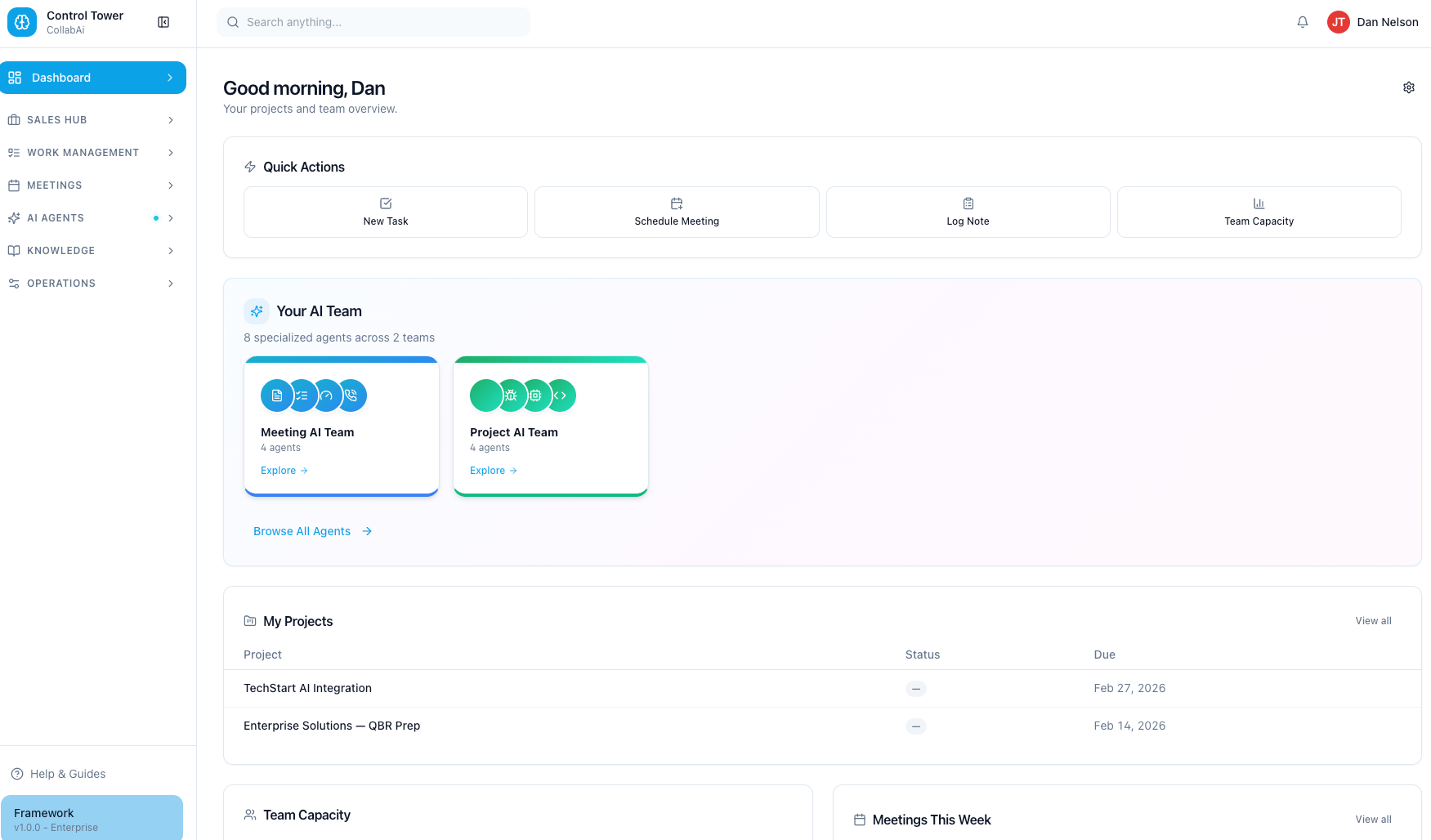Every meeting captured. Action items, auto-created.